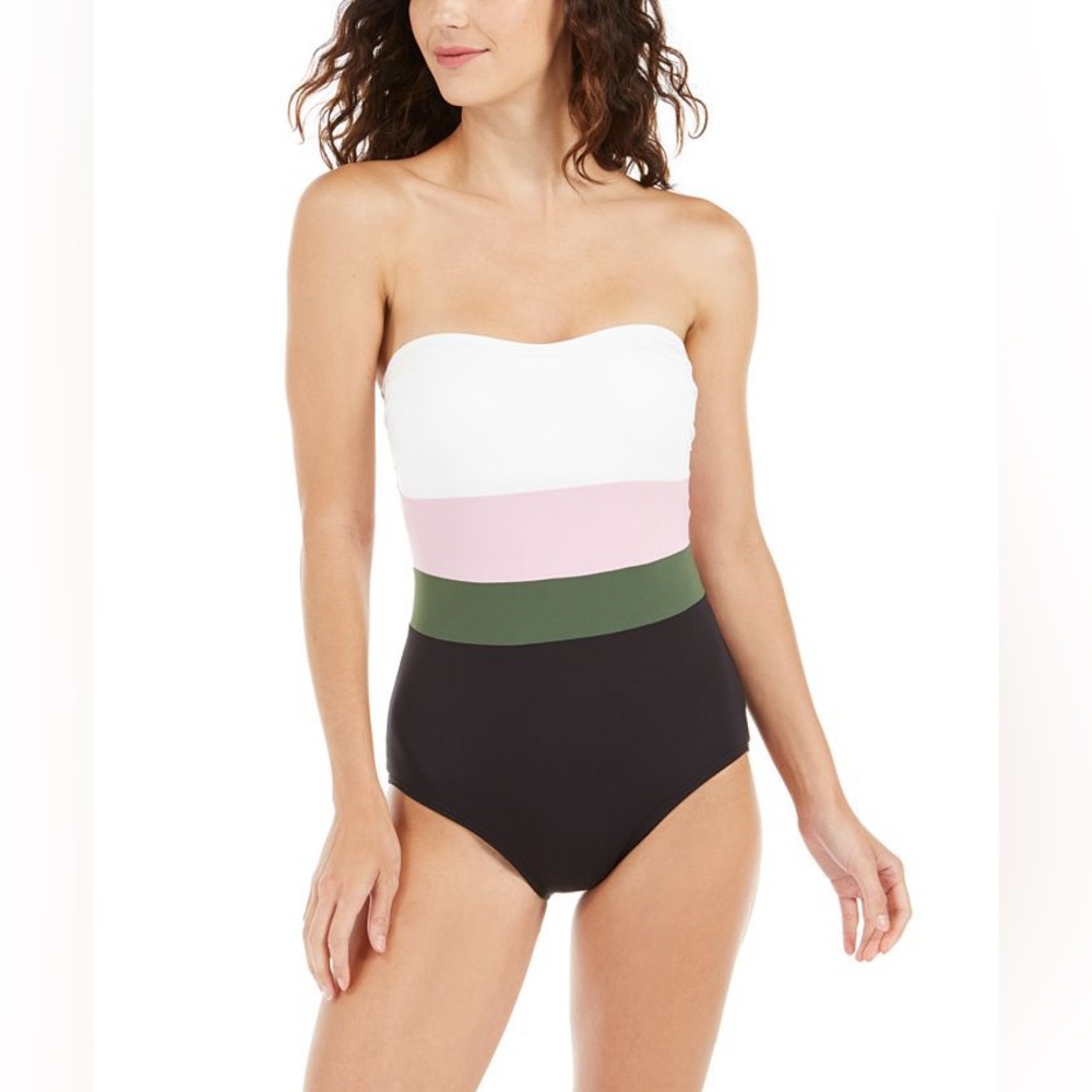 Kate Spade Colorblock Swimsuit with Strap